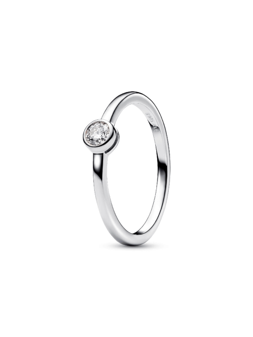 Pandora Era Bezel Sterling Silver Lab-grown Diamond Ring - Image 3