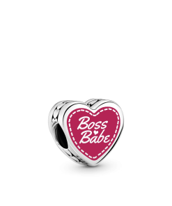 Engravable Boss Babe Heart Charm