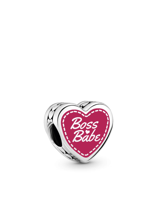 Engravable Boss Babe Heart Charm