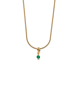 May Eternity Circle Dangle Charm Necklace Set