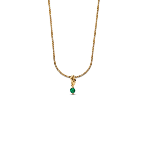 May Eternity Circle Dangle Charm Necklace Set