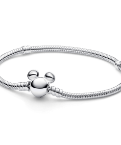 Disney Mickey Mouse Clasp Moments Snake Chain Bracelet