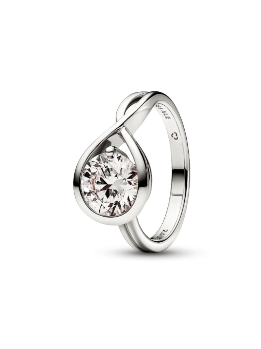Pandora Infinite 14k White Gold Lab-grown Diamond Ring - Image 3