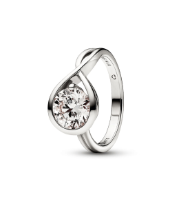 Pandora Infinite 14k White Gold Lab-grown Diamond Ring