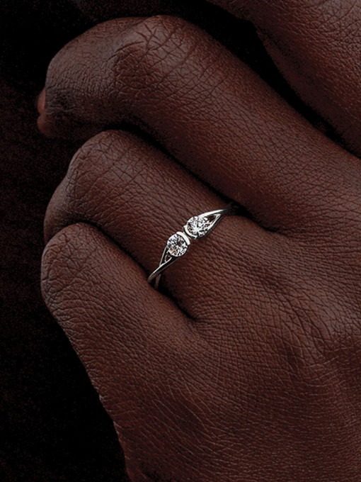 Pandora Infinite Sterling Silver Double-Facing Lab-grown Diamond Ring - Image 2