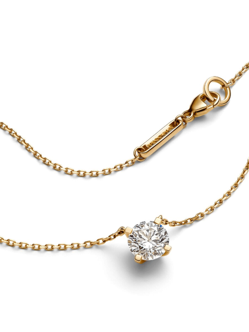 Pandora Era 14k Gold Lab-grown Diamond Pendant Necklace - Image 5