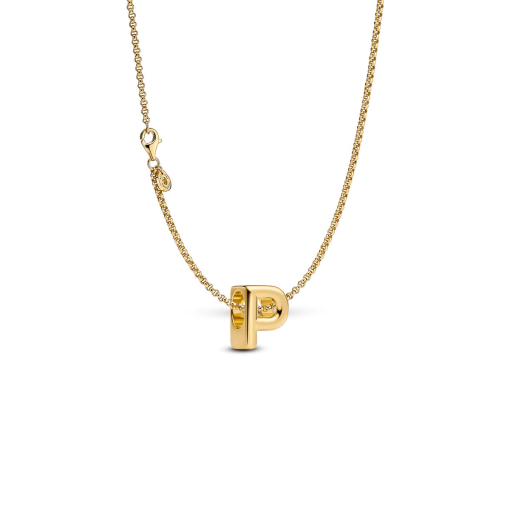 Letter P Charm Necklace