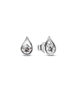 Pandora Infinite Sterling Silver Lab-grown Diamond Earrings