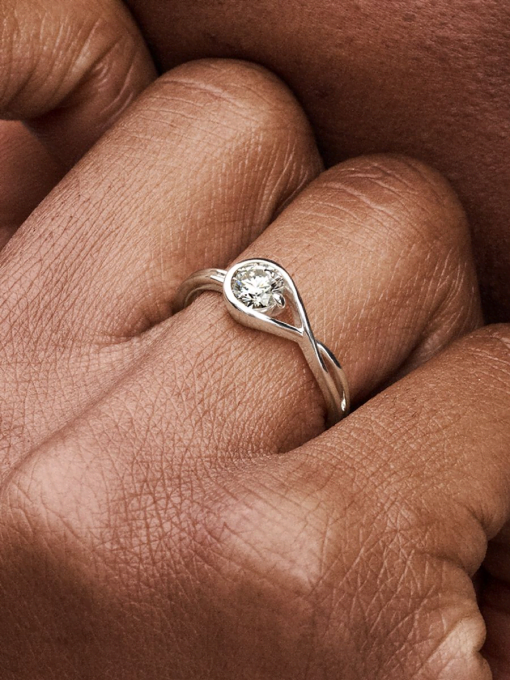 Pandora Infinite Sterling Silver Lab-grown Diamond Ring - Image 2