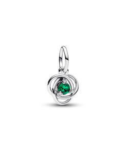 Green Eternity Circle Dangle Charm