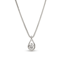 Pandora Infinite 14k White Gold Lab-grown Diamond Pendant Necklace