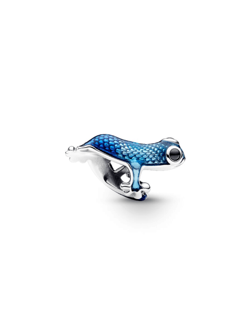 Metallic Blue Gecko Charm - Image 5