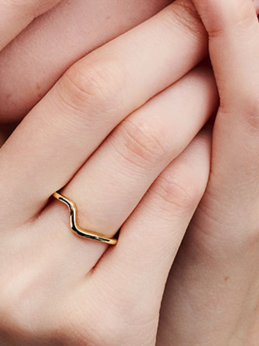 Polished Wave Ring - Image 2