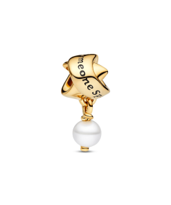 Treated Freshwater Cultured Pearl Ribbon Charm