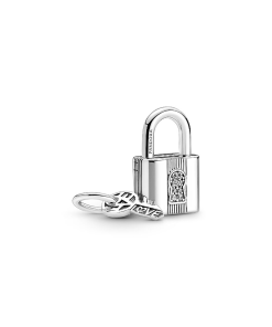 Padlock and Key Dangle Charm
