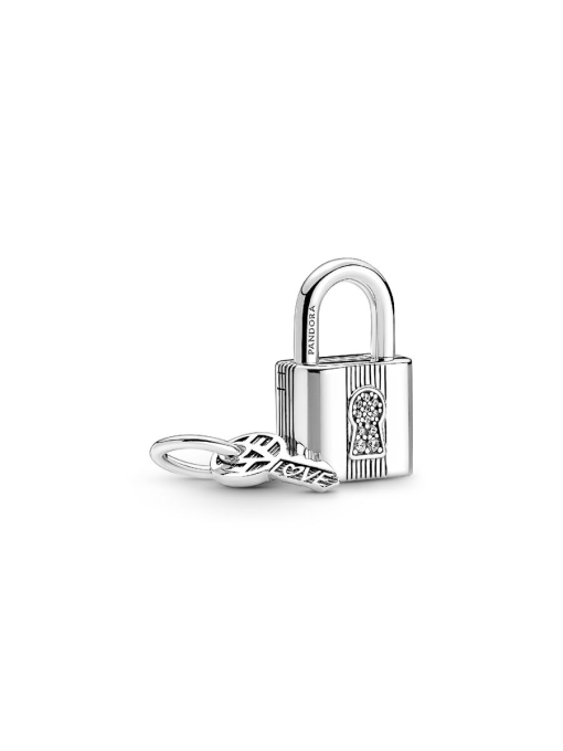 Padlock and Key Dangle Charm