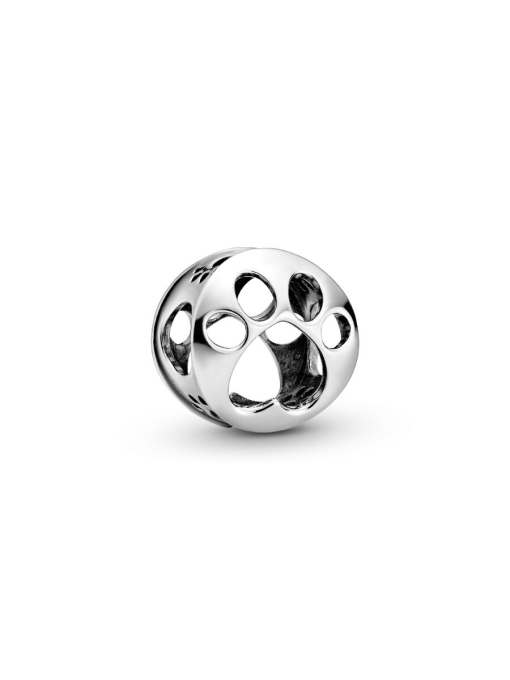 Openwork Paw Print Charm