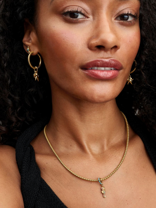 Pandora Moments Charm Hoop Earrings - Image 5