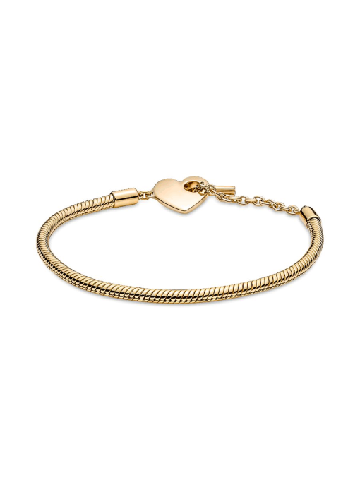Pandora Moments Heart T-Bar Snake Chain Bracelet - Image 6