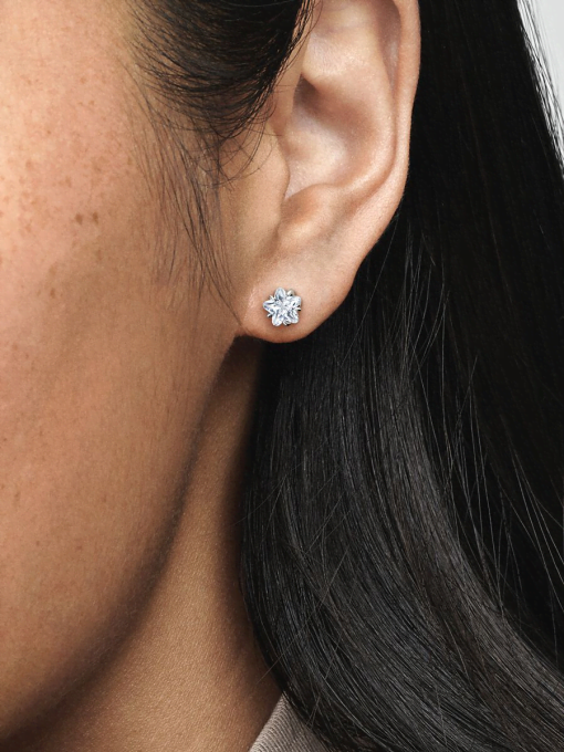 Celestial Sparkling Star Stud Earrings - Image 2