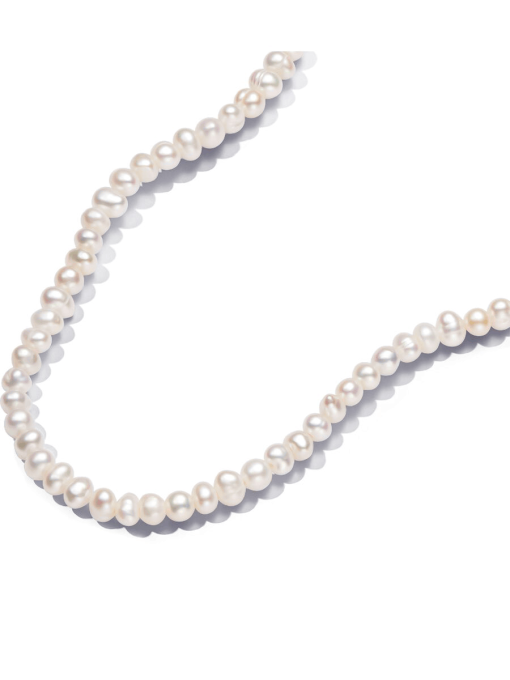 Treated Freshwater Cultured Pearls T-bar Collier Necklace