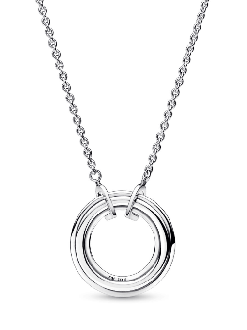 Pandora Signature Two tone Logo & Pave Necklace - Image 5