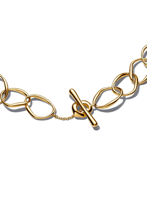 Organically Shaped Link Necklace - Image 4