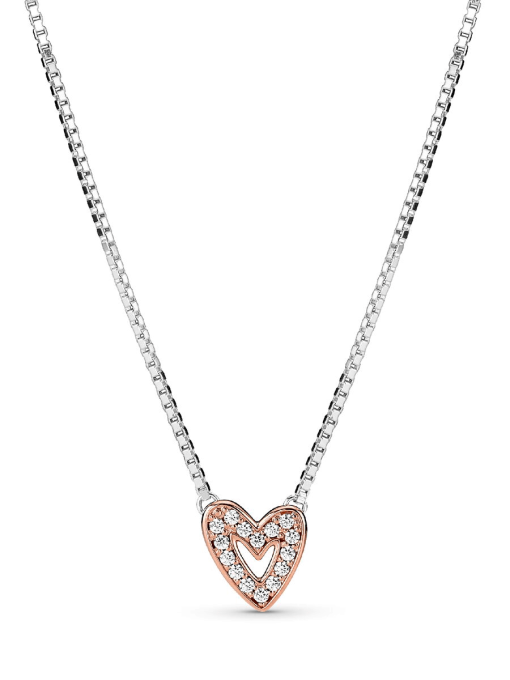 Sparkling Freehand Heart Necklace