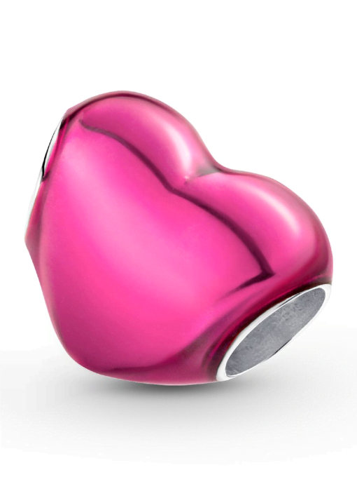 Metallic Pink Heart Charm - Image 8