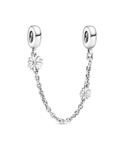 Daisy Flower Safety Chain Charm