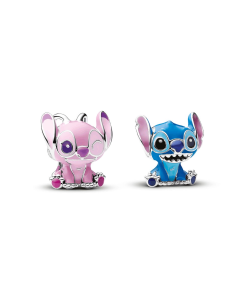Disney x Pandora Stitch and Angel Charm Duo