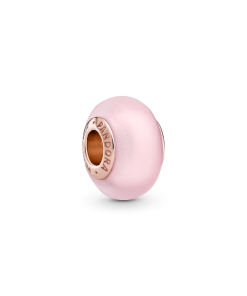 Matte Pink Murano Glass Charm