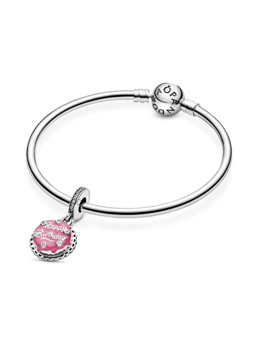 Pink Birthday Cake Dangle Charm - Image 5