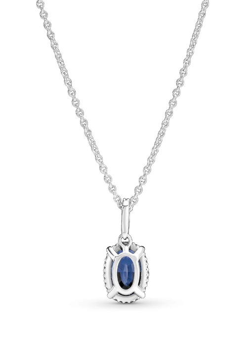 Sparkling Statement Halo Pendant Necklace - Image 6