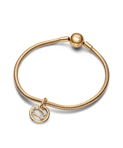 Gemini Zodiac Dangle Charm Bracelet Set