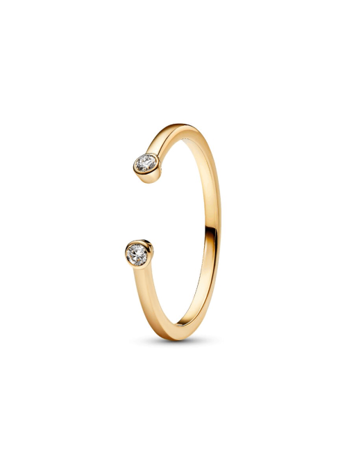 Pandora Era Bezel Lab-Grown Diamond Open Ring - Image 3
