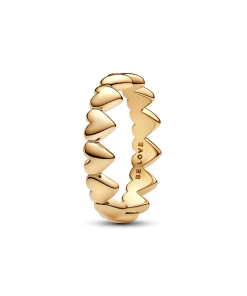 Row of Hearts Ring