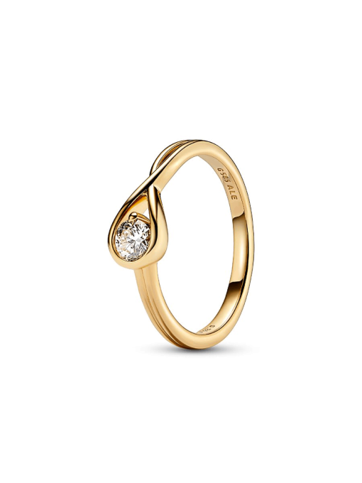 Pandora Infinite 14k Gold Lab-grown Diamond Ring