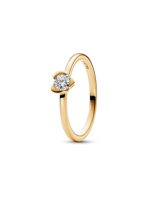 Lab-Grown Diamond Heart Ring Set - Image 4
