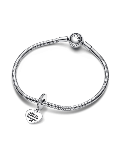 FINAL SALE - Vancouver Hiker Heart Dangle Charm - Image 4