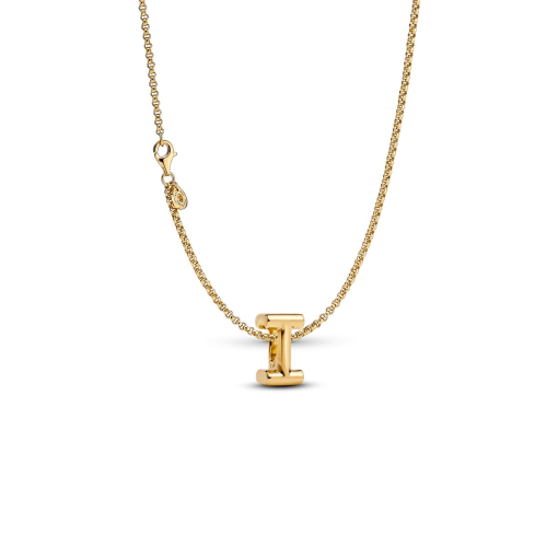 Letter I Charm Necklace