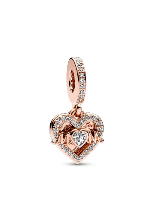 Heart & Mom Dangle Charm & Bracelet Set - Image 4