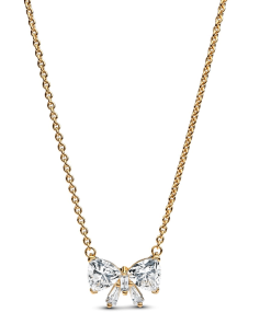 Sparkling Bow Necklace