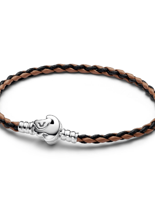 Disney The Lion King Clasp Pandora Moments Braided Leather Bracelet - Image 2