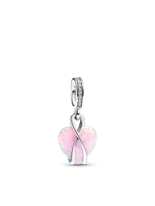 Mom Opalescent Heart Dangle Charm Bracelet Set - Image 3