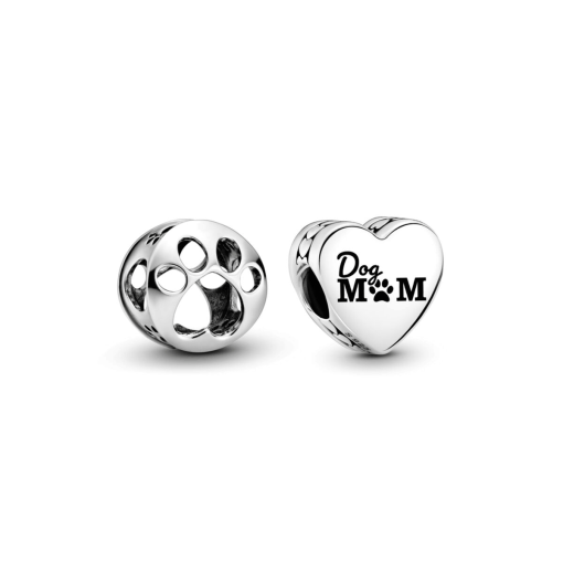 Dog Mom Charm Duo
