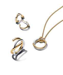 Entwined together necklace set