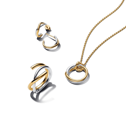 Entwined together necklace set