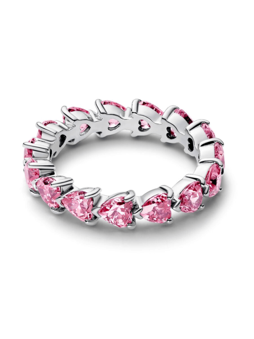 Band of Pink Hearts Ring - Image 5