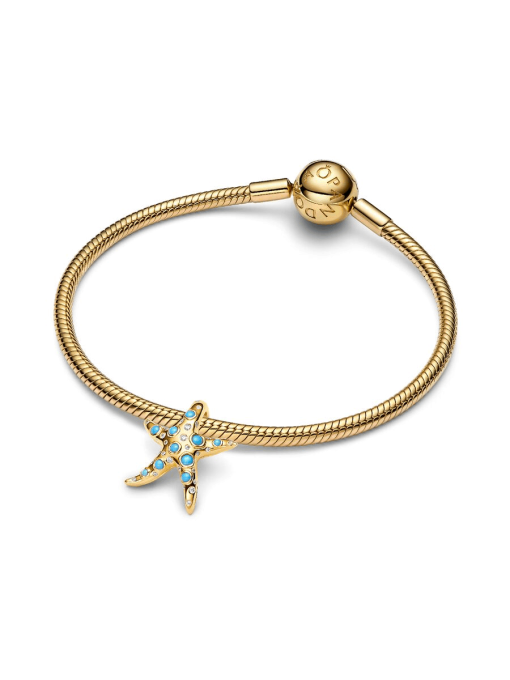 Sparkling Blue Starfish Dangle Charm - Image 7